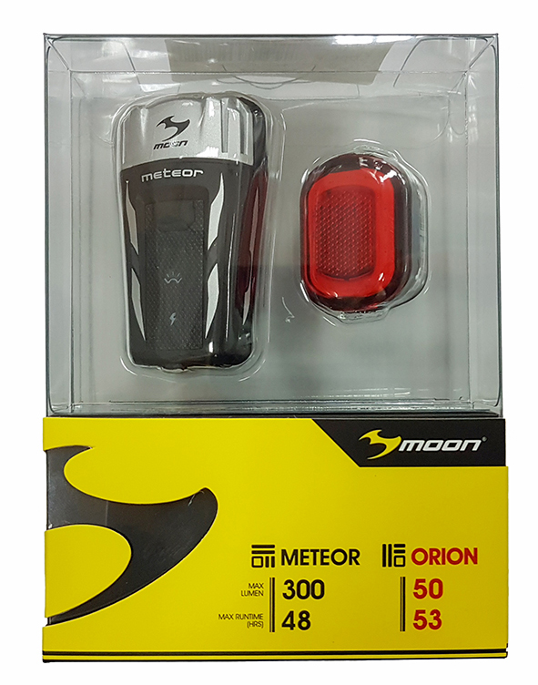 Комплект фонарей Moon Meteor 300 и Orion