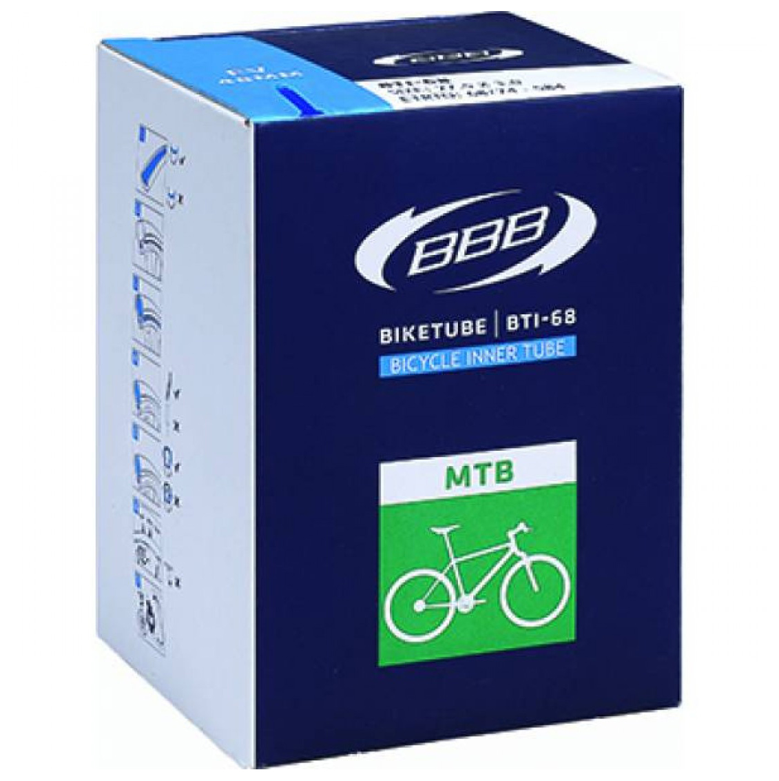  Камера для велосипеда BBB BTI-68 BikeTube 27.5*2,00/2.40 FV 48mm