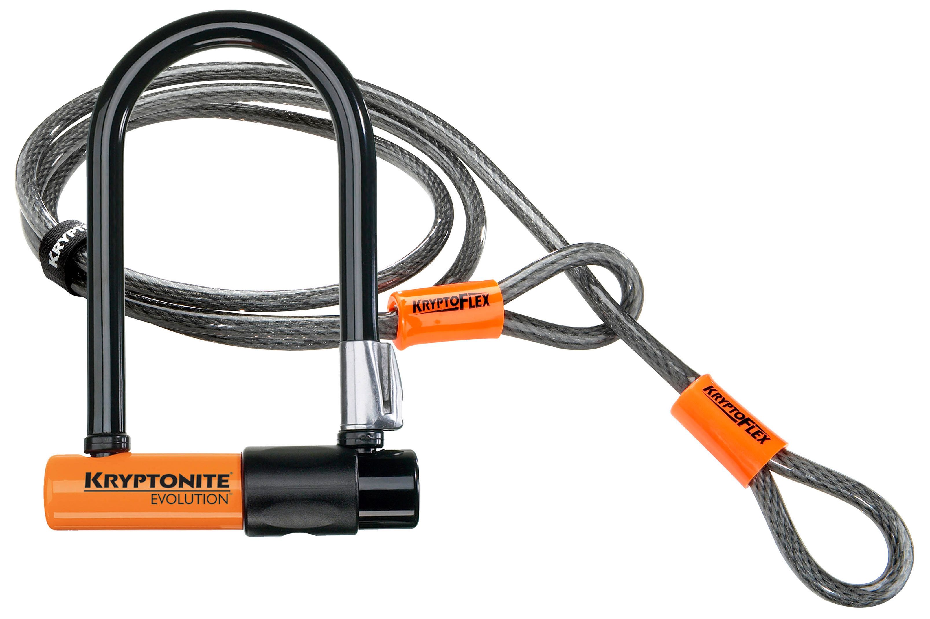 Kryptonite U-locks Evolution Mini-7 w/ Flex Cable &amp; Flexframe Bracket