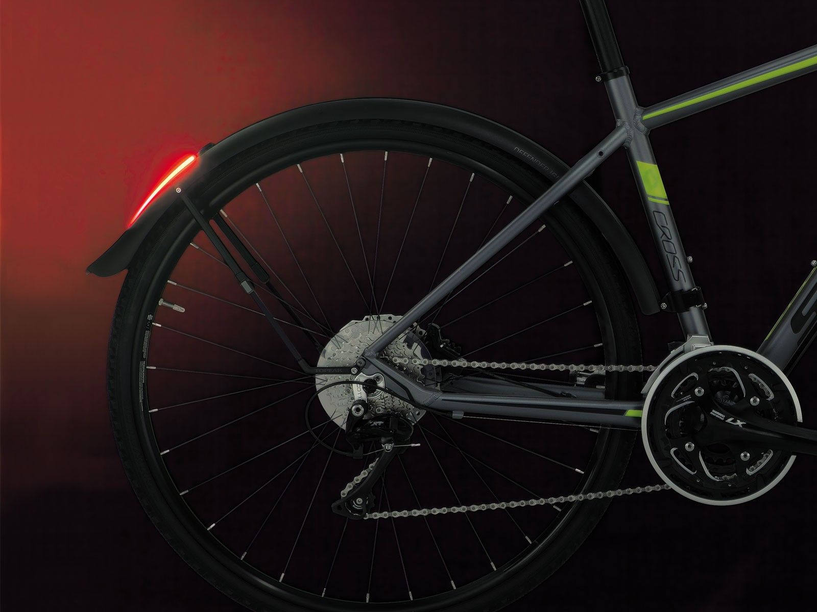 Крыло для велосипеда 28 дюймов Topeak DeFender iGlow TX (TIG-DF03) в Тюмени