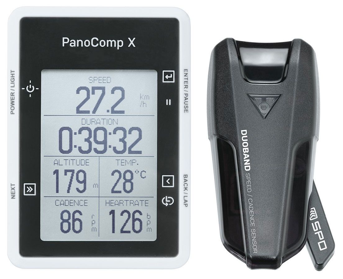  Беспроводной велокомпьютер Topeak PanoComp X Bluetooth Smart с датчиком скорости и каденса
