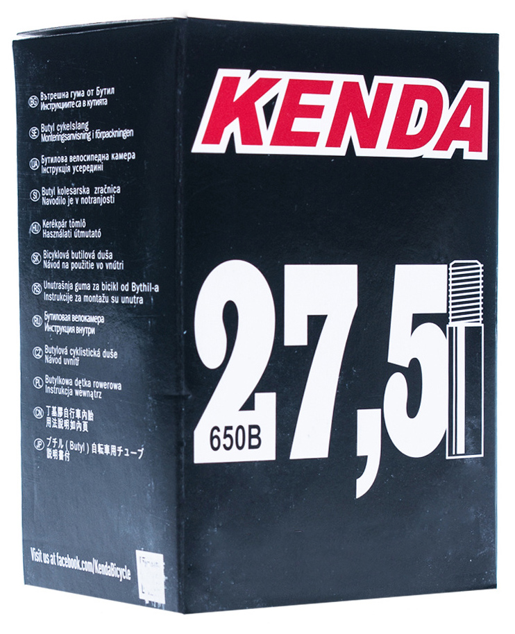  Камера для велосипеда Kenda 27,5х1,9-2,125 AV T:0,87 mm