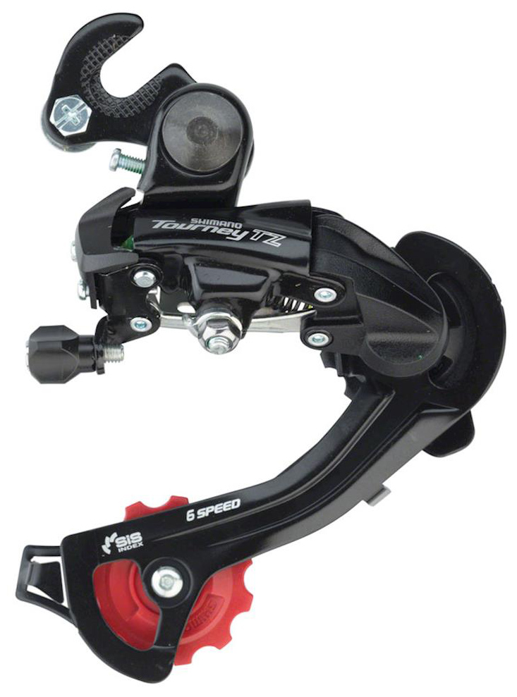  Переключатель задний для велосипеда Shimano Tourney TZ500, GS, 6ск. (ERDTZ500GSB)