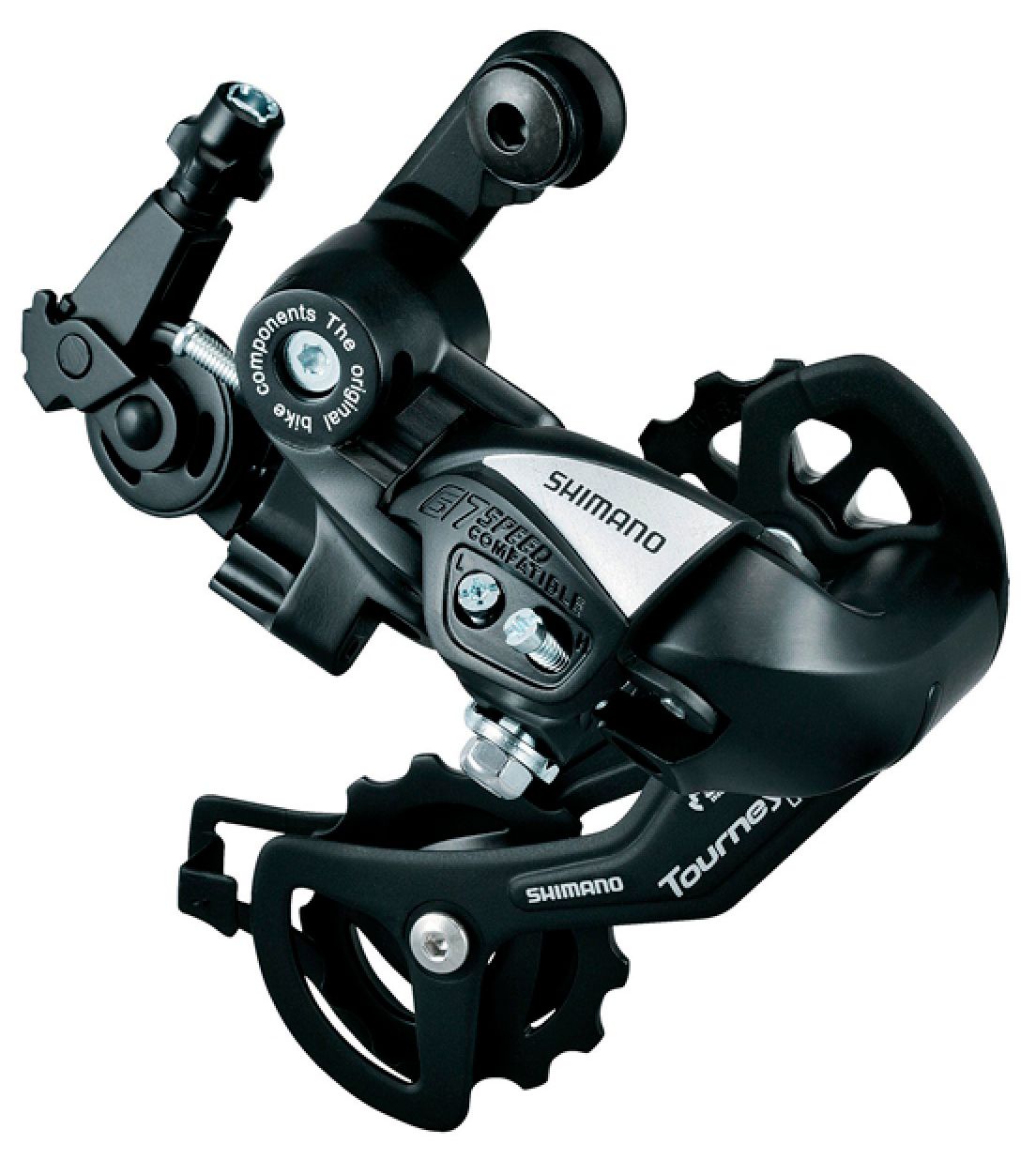  Переключатель задний для велосипеда Shimano Tourney TX55, 6/7 ск., крепление на петух