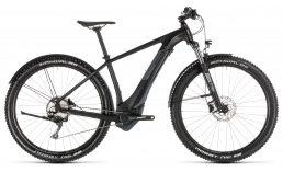 Черный велосипед  Cube  Reaction Hybrid EXC Allroad 500 29  2019