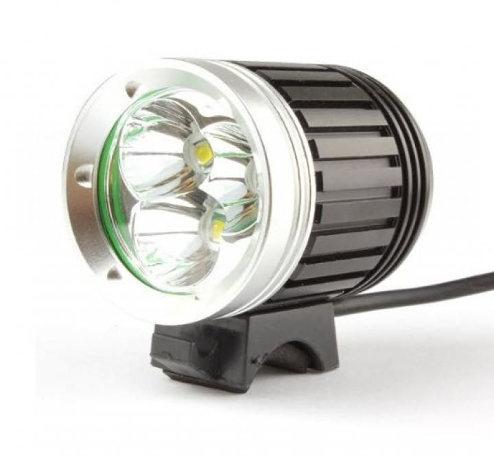  Передний фонарь для велосипеда UltraFire PRO-H02, 3led, 3600 Lm, 10 W