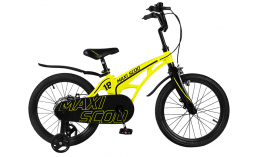 Желтый велосипед  Maxiscoo  Cosmic Standart 18  2022