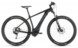 Черный велосипед  Cube  Reaction Hybrid EXC 500 29  2019