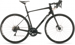Черный велосипед  Cube  Attain GTC SL  2020