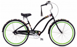 Черный велосипед  Electra  Cruiser Sugar Skulls 7i  2020