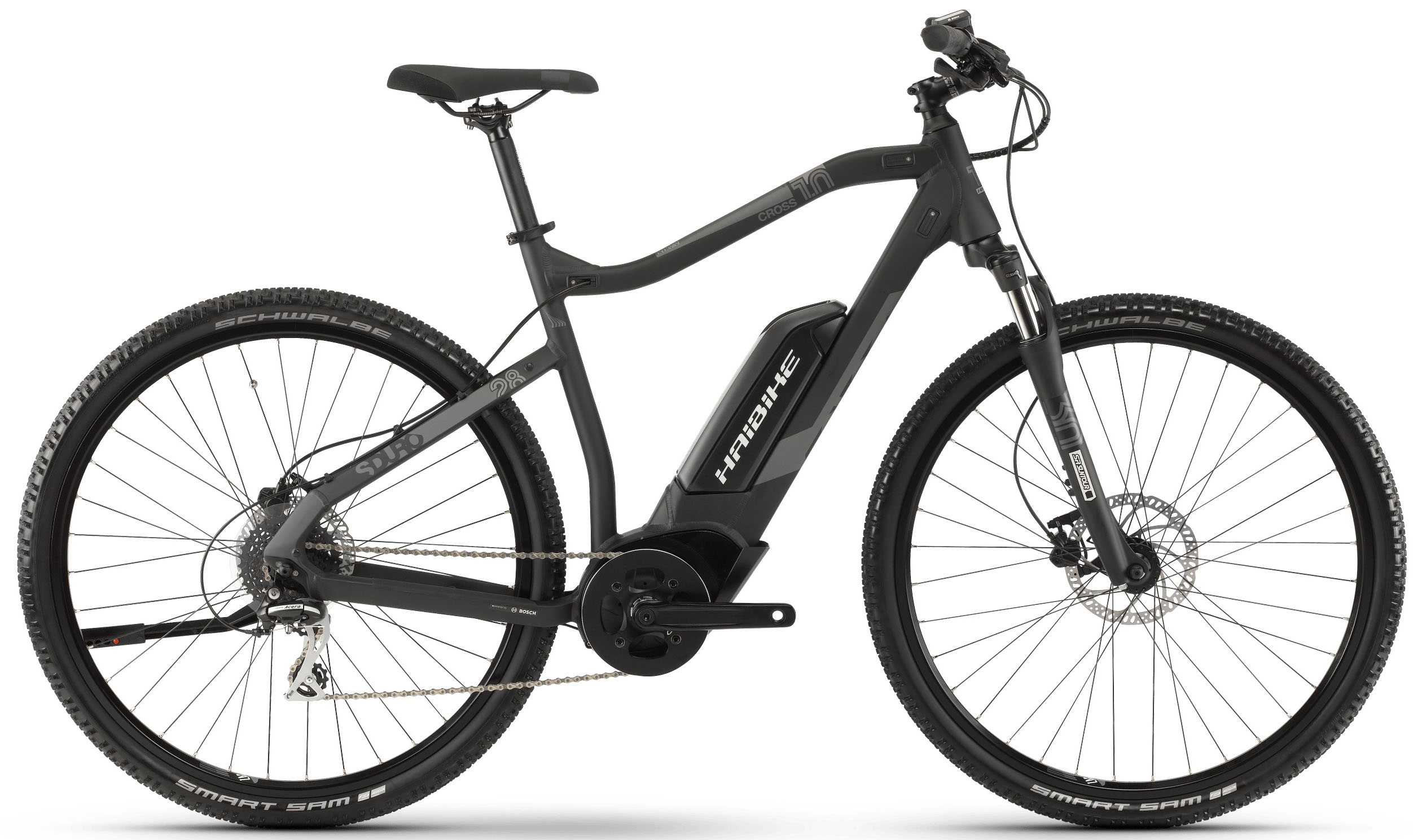  Велосипед Haibike SDURO Cross 1.0 Herren 400Wh 8-G Acera 2019