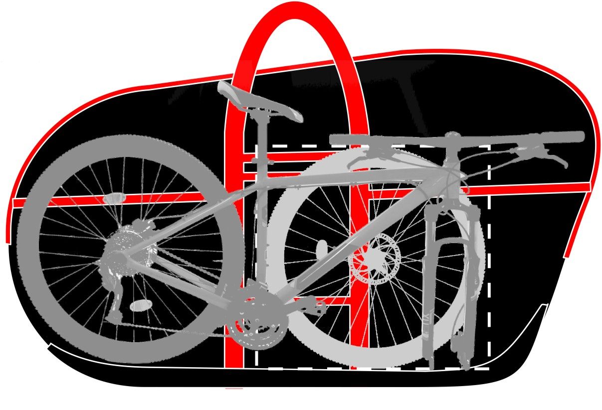  Чехол для велосипеда Veloangar с колёсами 26" N32
