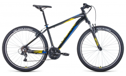 Чёрный горный велосипед  Forward  Apache 27,5 1.0  2022
