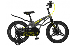 Желтый велосипед  Maxiscoo  Cosmic Deluxe 18  2022