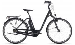 Черный велосипед  Cube  Town Hybrid ONE 400 Easy Entry  2018