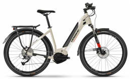 Бежевый велосипед  Haibike  Trekking 4 i500Wh LowStep  2021