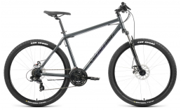 Чёрный горный велосипед  Forward  Sporting 27,5 2.0 D  2022