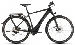 Черный велосипед  Cube  Kathmandu Hybrid SL 500  2019
