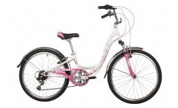 Велосипед детский фиолетовый  Novatrack  Butterfly 24  2022