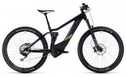 Черный велосипед  Cube  Sting WS Hybrid 120 HPC SL 500  2018