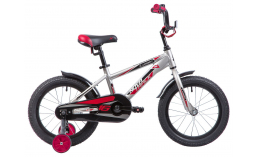 Чёрный детский велосипед  Novatrack  Lumen 16  2019