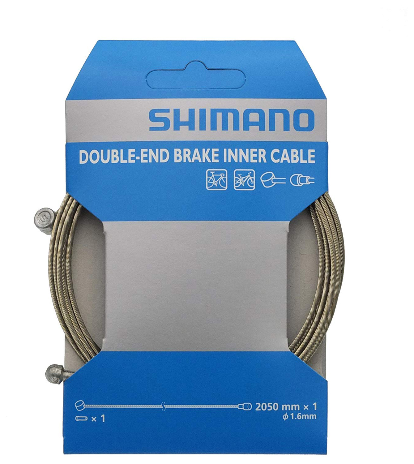 Комплектующая для тормозной системы Shimano трос торм, шоссе/МТБ, 2050мм (Y80098410)