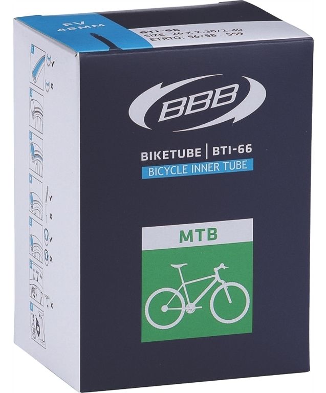  Камера для велосипеда BBB BTI-63, 26 x 1,9-2,30 FV