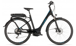 Черный велосипед  Cube  Kathmandu Hybrid EXC 500 Easy Entry  2019