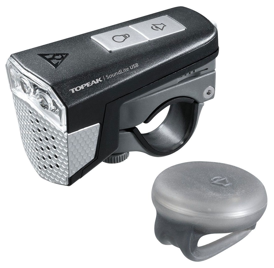  Передний фонарь для велосипеда Topeak SoundLite USB w/wireless sound controller