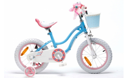 Велосипед детский для девочек с корзиной  Royal Baby  Stargirl Steel 18  2020