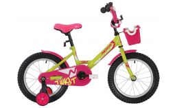 Велосипед для ребенка 7 лет  Novatrack  Twist 18 с корзинкой  2020