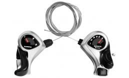 Шифтер для велосипеда  Shimano  Tourney TX50, лев/пр, 3x6(SIS)ск (esltx50p6sat)
