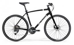Черный велосипед  Merida  Crossway urban 100  2016