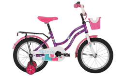 Розовый детский велосипед для девочек  Novatrack  Tetris 14  2020
