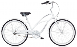Белый велосипед  Electra  Cruiser Lux 3i Ladies  2020