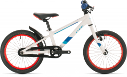 Белый велосипед  Cube  Kid 160  2020