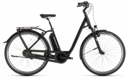 Черный велосипед  Cube  Town Hybrid EXC RT 400 Easy Entry  2019