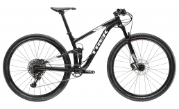 Черный велосипед  Trek  Top Fuel 8 29  2019