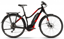 Черный велосипед  Haibike  SDURO Trekking 2.0 Damen 500Wh 10G Deore  2019