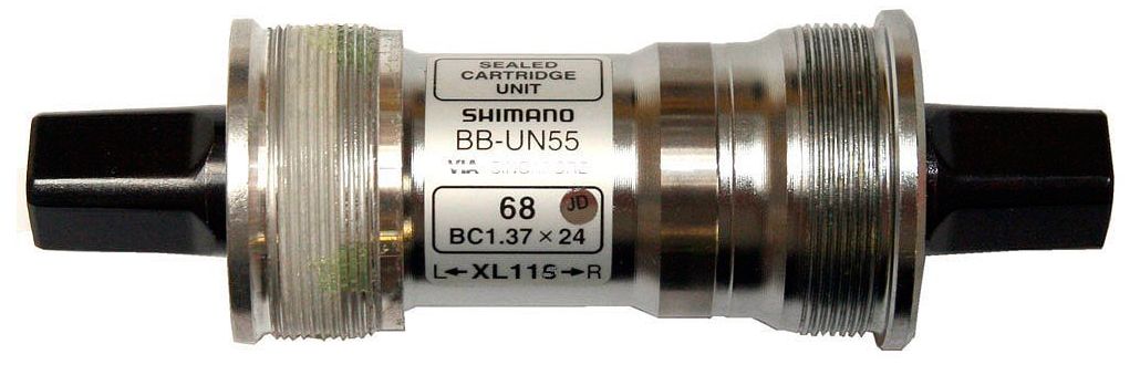  Каретка для велосипеда Shimano UN55, 70/113 мм