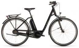 Черный велосипед  Cube  Town Hybrid One 500 Easy Entry  2019