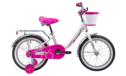 Детский велосипед для девочек с корзиной  Novatrack  Ancona 16  2019