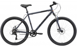 Серый велосипед  Stark  Respect 26.1 D Microshift  2021