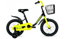 Чёрный детский велосипед  Forward  Barrio 14  2020
