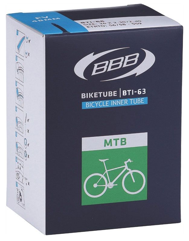  Камера для велосипеда BBB BTI-63 26*1,9-2,30 DV-EP 40 mm