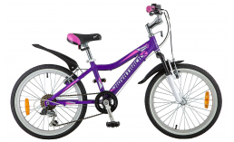 Детский велосипед с колесами 20 дюймов для девочек  Novatrack  Novara 20  2019