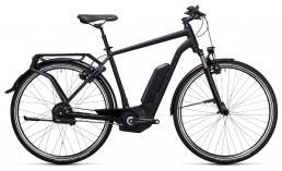 Черный велосипед  Cube  Delhi Hybrid PRO 500  2017