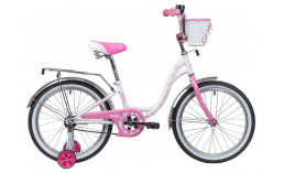 Детский велосипед для девочек с корзиной  Novatrack  Butterfly 20  2019