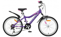Детский велосипед с колесами 20 дюймов для девочек  Novatrack  Novara 20  2018