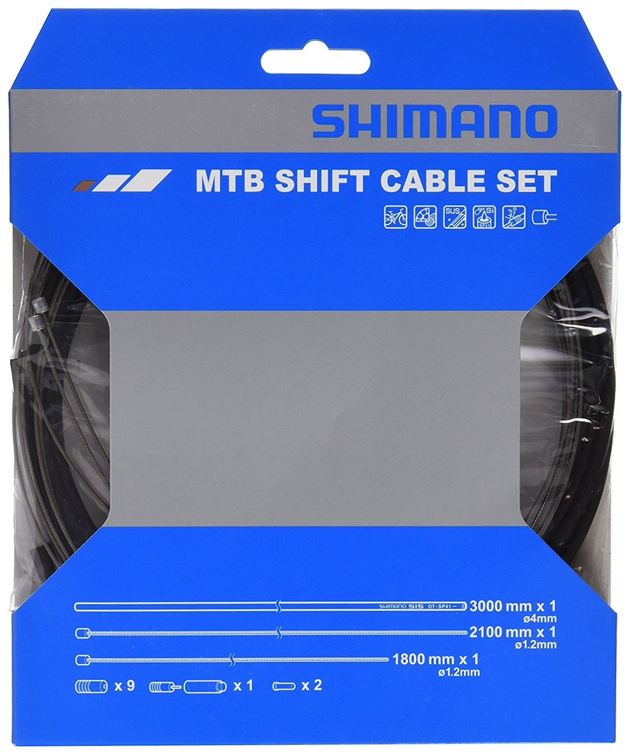  Комплектующая для велосипеда Shimano трос переключения с оплеткой SP41 (Y60098021)